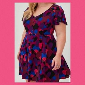 Torrid Flutter Sleeve Mini Dress - 2x